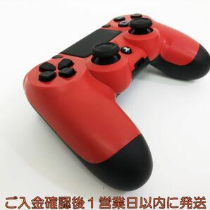 【1円】PS4 純正 ワイヤレスコントローラー DUALSHOCK4 マグマレッド 未検品ジャンク SONY PlayStation4 M07-106kk/F3の画像3