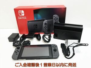 【1円】任天堂 新モデル Nintendo Switch 本体 セット グレー ニンテンドースイッチ 初期化/動作確認済 新型 H07-654yk/G4