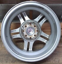 アルミ ホイール 14インチ 4本 HOKUTO Racing 社外 14×5J 8穴 ET47 PCD 100 110 ハブ径 約66 中古_画像6