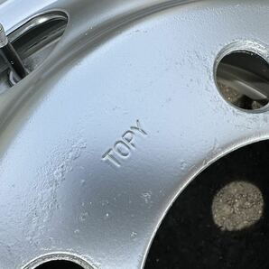 送料無料 いすゞエルフ日産アトラス コンドル マツダタイタン TOPY TK 16×5.5J 116.5-8TC 5穴 両面再塗装 6本セットの画像9