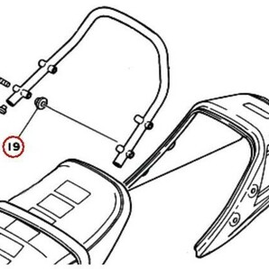 ★90149-08156(代92013-08045) スクリユ ☆3/ RZ250 RZ350 タンデムバー テールカウル 取付けボルトの画像3