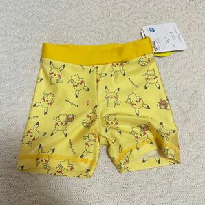 新品　モンポケ　ベビー　スイムウェア 水着 80 ピカチュウ　総柄　かわいい　男の子 ショートパンツ ハーフパンツ　1歳　2歳