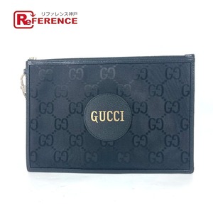 美品 GUCCI グッチ 625598 オフザグリッド OFF THE GRID カバン セカンドバッグ GG ストラップ付 クラッチバッグ ブラック メンズ【中古】