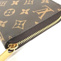 未使用 LOUIS VUITTON ルイヴィトン M41895 ジッピーウォレット ラウンドファスナー モノグラム 長財布 フューシャ パープル【中古】_画像4