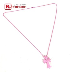  beautiful goods CHROME HEARTS Chrome Hearts RUBBER CH CRS SML ball chain Cross small necklace pink men's [ used ]