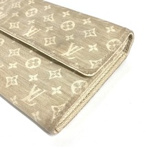 LOUIS VUITTON ルイヴィトン M95311 ポルトフォイユ・サラ フラップ モノグラムミニラン 長財布 デュンヌ ベージュ レディース【中古】_画像5