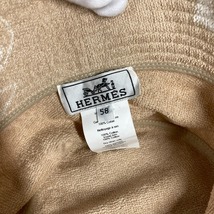 美品 HERMES エルメス H231001N ハット 《ジーン》Gene bucket hat ハット帽 帽子 バケットハット ボブハット ハット 【中古】_画像6