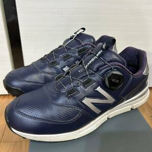 2ラウンド使用 27㎝ NEW BALANCE GOLF ニューバランス 574 ゴルフ シューズ スパイクレス アシックス アディダス NB mgb ボア BoAの画像2