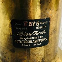 ★☆TOYO TORCH LAMP WORKS BLOW トーチランプ バーナー レトロ アンティーク 現状品 D☆★_画像4