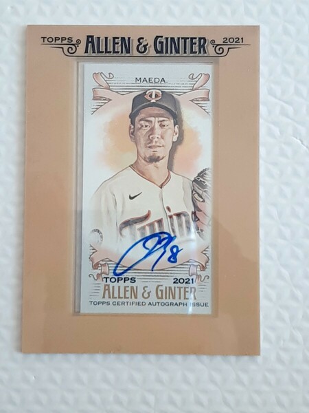 前田健太 Topps Auto 直筆サインカード　ツインズ