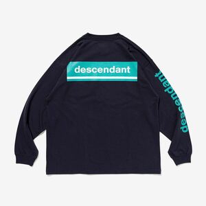 希少★新品本物【紺★4】HORIZON ORGANIC COTTON CROP LS ホライズン オーガニックコットン クロップ 天竺 限定 入手困難 DESCENDANT 24SS