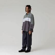 希少★新品本物【紺3】PUBA NYLON LS SHIR プーバ ロゴ シャツ ナイロンタフタ 日本製正規品 ディセンダント 限定入手困難 DESCENDANT 24SS_画像7