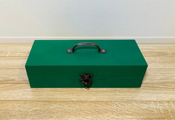 A&T工房　ハンドメイド　道具箱　工具入れ　木製　インテリア雑貨　シンプル　ボックス　BOX 小物入れ　レトロ　ツールボックス