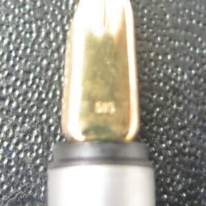 ◆万年筆◆モンブラン ノブレス ペン先 585 EF シルバーカラー×ゴールド 箱付 コンバーター未使用 長期保管品の画像9