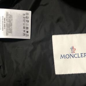 未使用 MONCLER ANTON モンクレール ジャケット ナイロン パーカー 3 正規品 送料無料 ワッペン ブルゾン フード ブラックトリコロールの画像4
