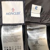 未使用 MONCLER GRIMPEURS モンクレール ジャケット ナイロン パーカー 3 正規品 送料無料 ワッペン ブルゾン フード ブラックトリコロール_画像10