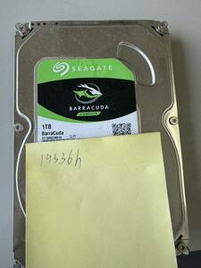 Seagate ST1000DM010 1TB 7200rpm 3.5インチ SATA HDD 薄型モデル 使用時間19536h