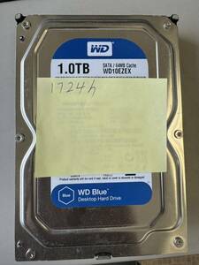 Western Digital Blue WD10EZEX 1TB/7200rpm/SATA600 使用時間1724h