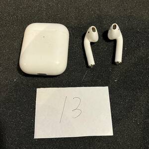 送料無料 最安 動作確認済み Apple AirPods A1938 A2031 A2032 第2世代 アップル ワイヤレスイヤホン 管理13