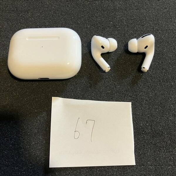 正規品 最安 美品 送料無料 動作確認済み Apple 純正 Air Pods Pro A2083 A2084 A2190 アップル エアーポッズ プロ 本体 MWP22J/A 管理67