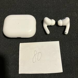 正規品 最安 美品 送料無料 動作確認済み Apple 純正 AirPods Pro 第2世代 MQD83J/A A2698/A2699/A2700 ワイヤレスイヤホン 管理80