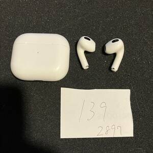 正規品 最安 美品 送料無料 動作確認済み Apple 純正 Air Pods 第3世代 MPNY3J/A A2564 A2565 A2897 アップル エアポッズ 本体 管理139