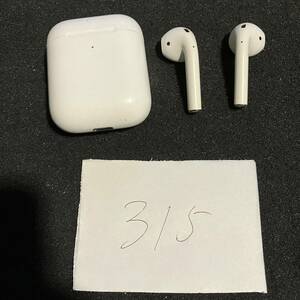 送料無料 最安 動作確認済み Apple AirPods A1938 A2031 A2032 第2世代 アップル ワイヤレスイヤホン 管理315