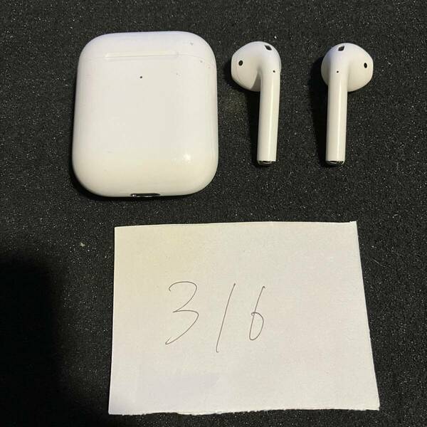 送料無料 最安 動作確認済み Apple AirPods A1938 A2031 A2032 第2世代 アップル ワイヤレスイヤホン 管理316