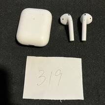 送料無料 最安 動作確認済み Apple AirPods A1938 A2031 A2032 第2世代 アップル ワイヤレスイヤホン 管理319_画像1