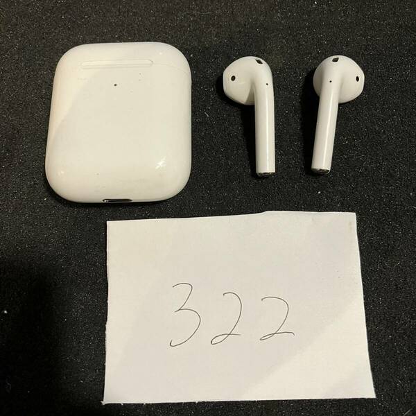 送料無料 最安 動作確認済み Apple AirPods A1938 A2031 A2032 第2世代 アップル ワイヤレスイヤホン 管理322