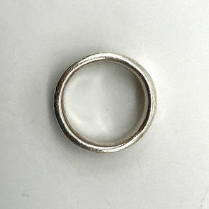 □ ティファニー TIFFANY スターリング シルバー ナローリング 指輪 925刻印 サイズ：10号 重さ：約5.69g 中古品 □の画像10