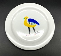 □ seitaro kuroda 黒田 征太郎 お皿 鳥 6点セット ホワイト 陶器 食器 家庭 USED 現状品 □_画像3