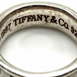 □ ティファニー TIFFANY スターリング シルバー ナローリング 指輪 925刻印 サイズ：10号 重さ：約5.69g 中古品 □の画像5