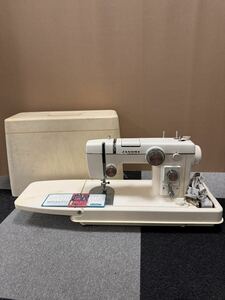 ★ JANOME ジャノメ ミシン MODEL 802 ハンドクラフト 手工芸 フットペダル付き 通電確認済み 中古品 0328T