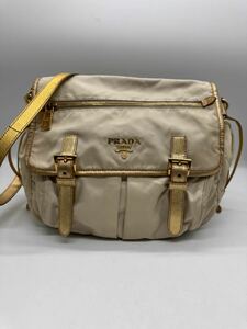 ★ PRADA / プラダ ショルダーバッグ ナイロン ゴールド系 ブランド 中古品 0406A