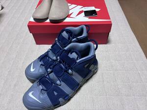 NIKE AIR MORE UPTEMPO COOL GREY&MIDNIGHT NAVY モアアップテンポ　28.0cm