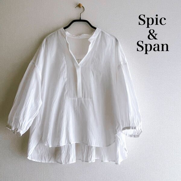 Spic&Spanスピックアンドスパン ギャザーブラウス