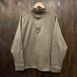 アメリカ軍 コールドウェザーシャツ ハーフジップ 95年 米軍 XLサイズ ロンT カットソー COLD WEATHER UNDERSHIRT