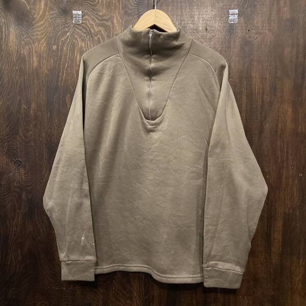 アメリカ軍 コールドウェザーシャツ ハーフジップ 95年 米軍 XLサイズ ロンT カットソー COLD WEATHER UNDERSHIRT