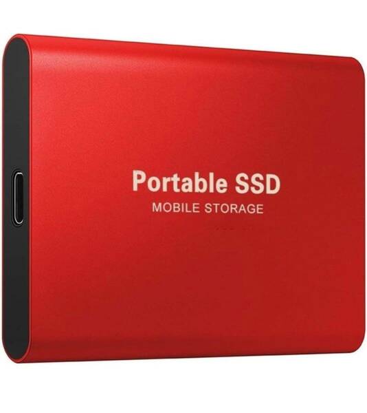 LOGANZ 外付けポータブルSSD 高速転送Lrdd (Red, 30TB)