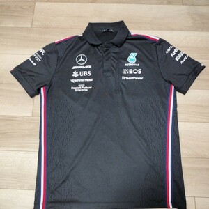 2023 メルセデスＡＭＧペトロナスF1　チーム支給品　ポロシャツ Lサイズ　非売品　ハミルトン ラッセル TOMMYHILFIGER　日本GP