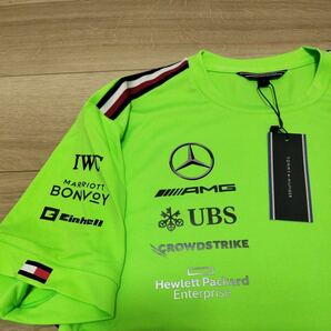 2023 メルセデスＡＭＧペトロナスF1 チーム支給品 セットアップTシャツ Sサイズ 新品 非売品 ハミルトン ラッセル TOMMYHILFIGER 日本GPの画像3