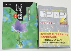 【53】古文単語ゴロゴ プレミアムプラス　と　古文上達　基礎編　読解と演習４５ 仲　光雄　著　２冊セット