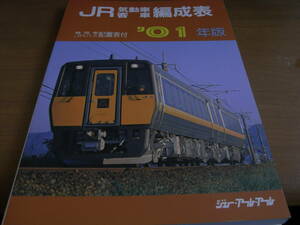 JR気動車 客車 編成表 '01年版　機関車 JRバス配置表付　ジェー・アール・アール　●A