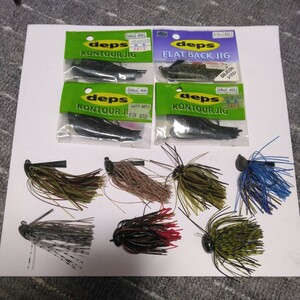 deps デプス KONTOUR JIG スモラバ FLAT BACK JIG ラバージグ ジグヘッド まとめ売り まとめ まとめて セット 大量 淡水