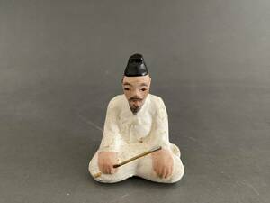 【道】　戦前　朝鮮風俗　①　土人形　易者？　煙草？　郷土玩具　（　満州　農民美術　朝鮮　彩色人形