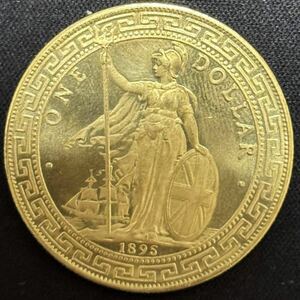 古銭 イギリス 壹圓 硬貨 1ドル コイン 大型金貨 記念硬貨 海外コイン 一圓 金貨