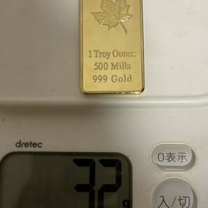 CREDIT GOLD Gold 金貨バー長方形 専用カプセル入り 記念金貨コイン 外国古銭 大型金貨 の画像5