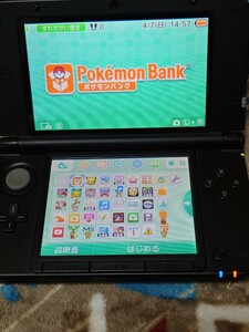 3DS LL 本体 ポケモンバンク 充電器 タッチペン SDカード