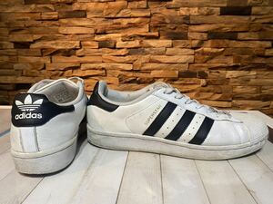 ★adidas アディダス オリジナル スニーカーC77124 SUPERSTAR スーパースター LOW size26 メンズ ★レディース使用品 